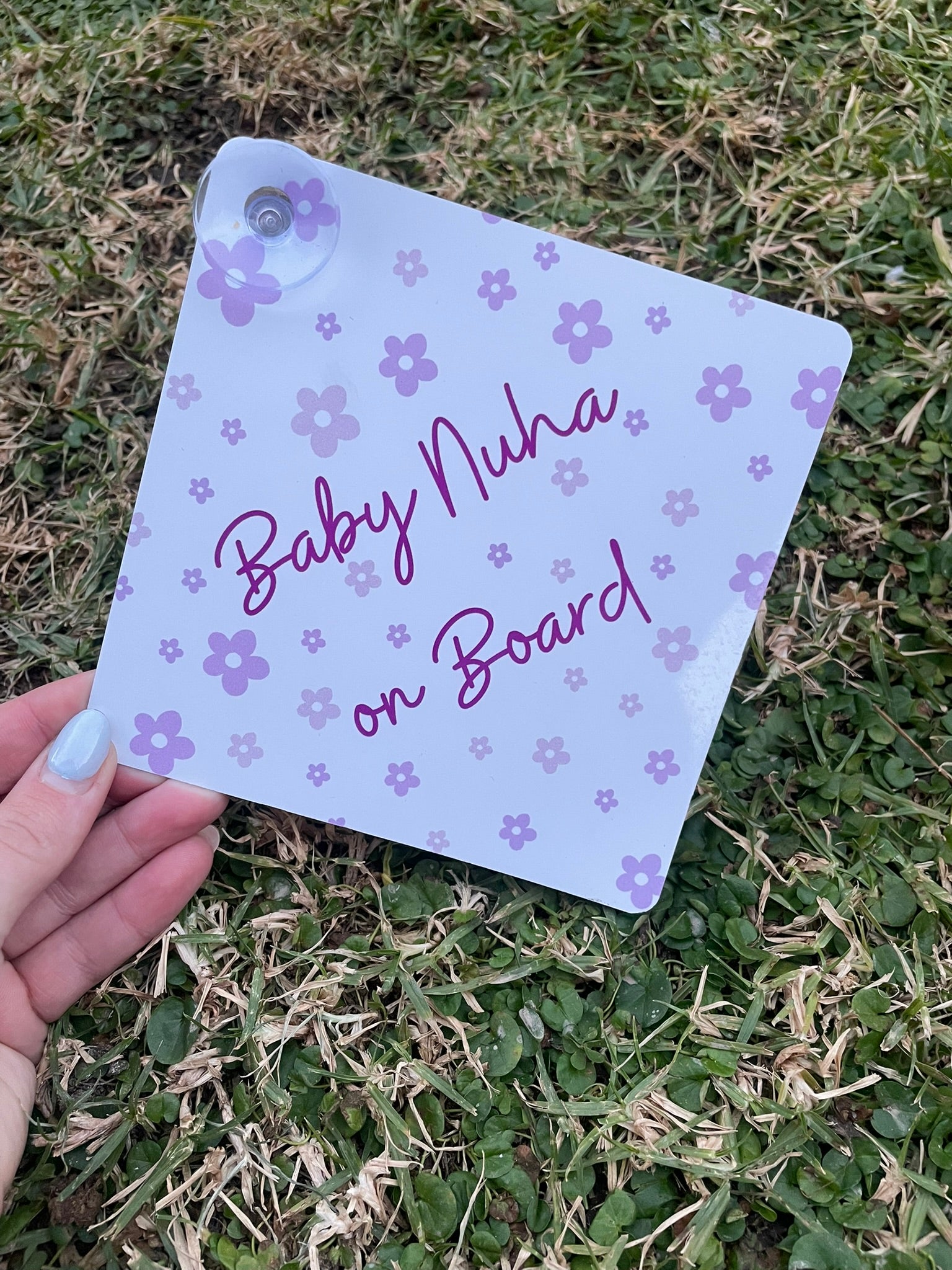 Baby on Board sign