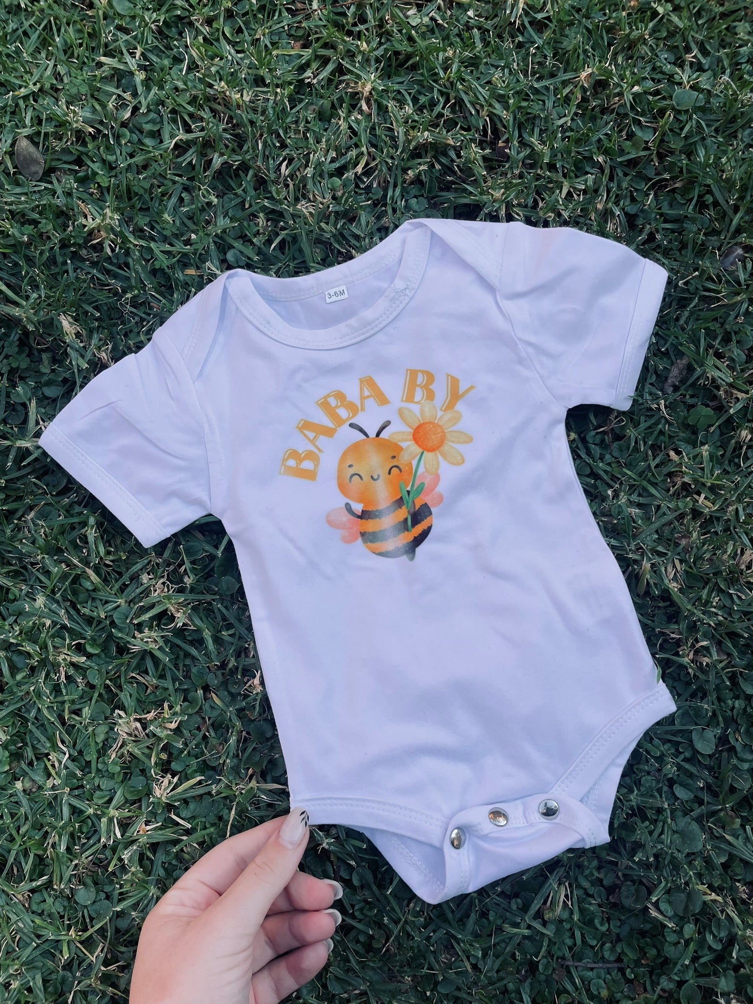 Short-sleeve baby grow